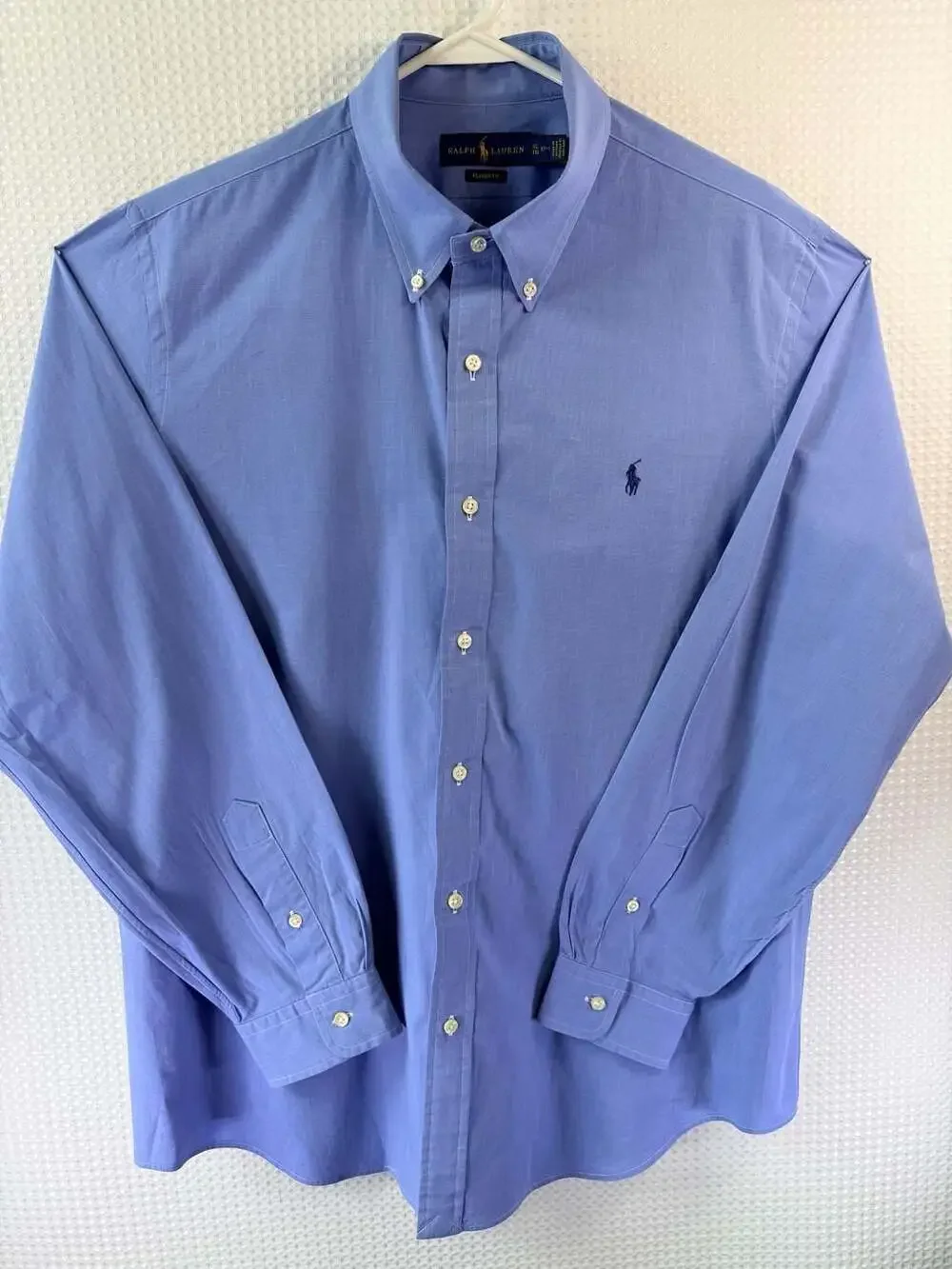 Polo Ralph Lauren Men's Classic Fit Blue Long Sleeve Button-Down Shirt